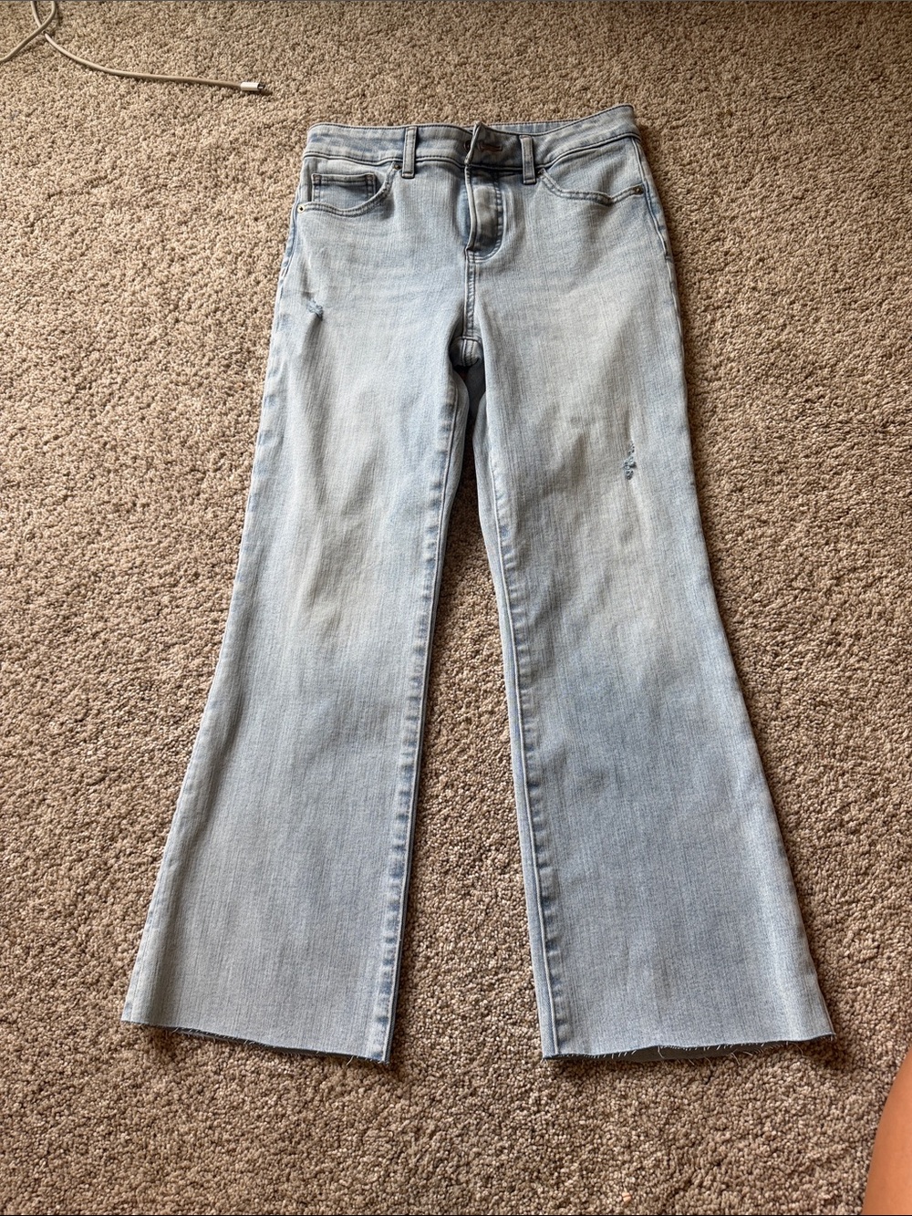 Express Light Blue Boot-Cut Jeans
